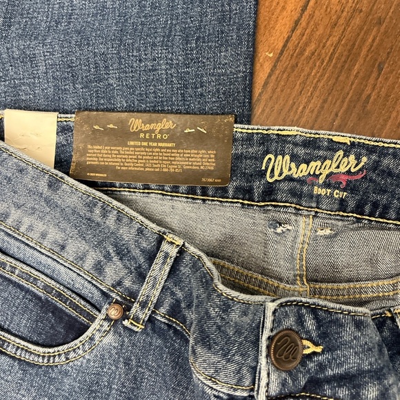 Wrangler Retro Mae Mid Rise Bootcut Jeans Size 15 X 34 Medium Wash Rodeo Cowgirl - Picture 10 of 16